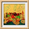 Ghiglioni Emilio - 2001 Mantel blanco óleo 1.50x1.50