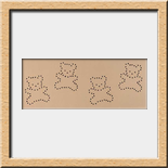 Temporelli Mabel - El oso - 2008 - 120 x 060m - quemaduras de cigarrillos sobre tela  tensada en bastidor