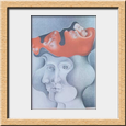 Uzandisaga Juli�n - 1973  Los sombreros Grafito, color  31.5x23 a